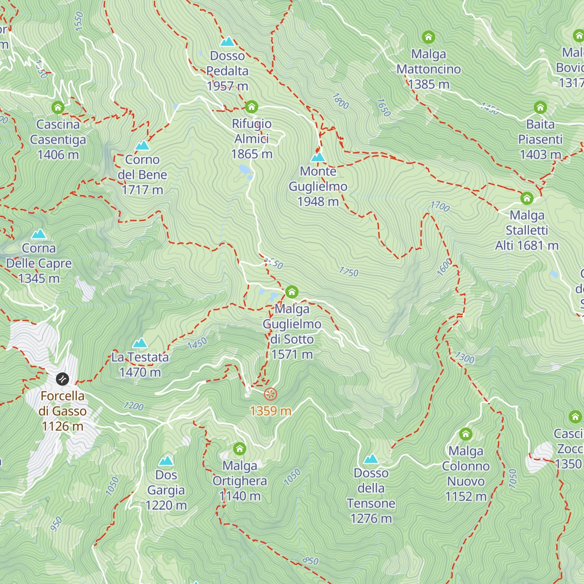 Malga Guglielmo di Sotto map