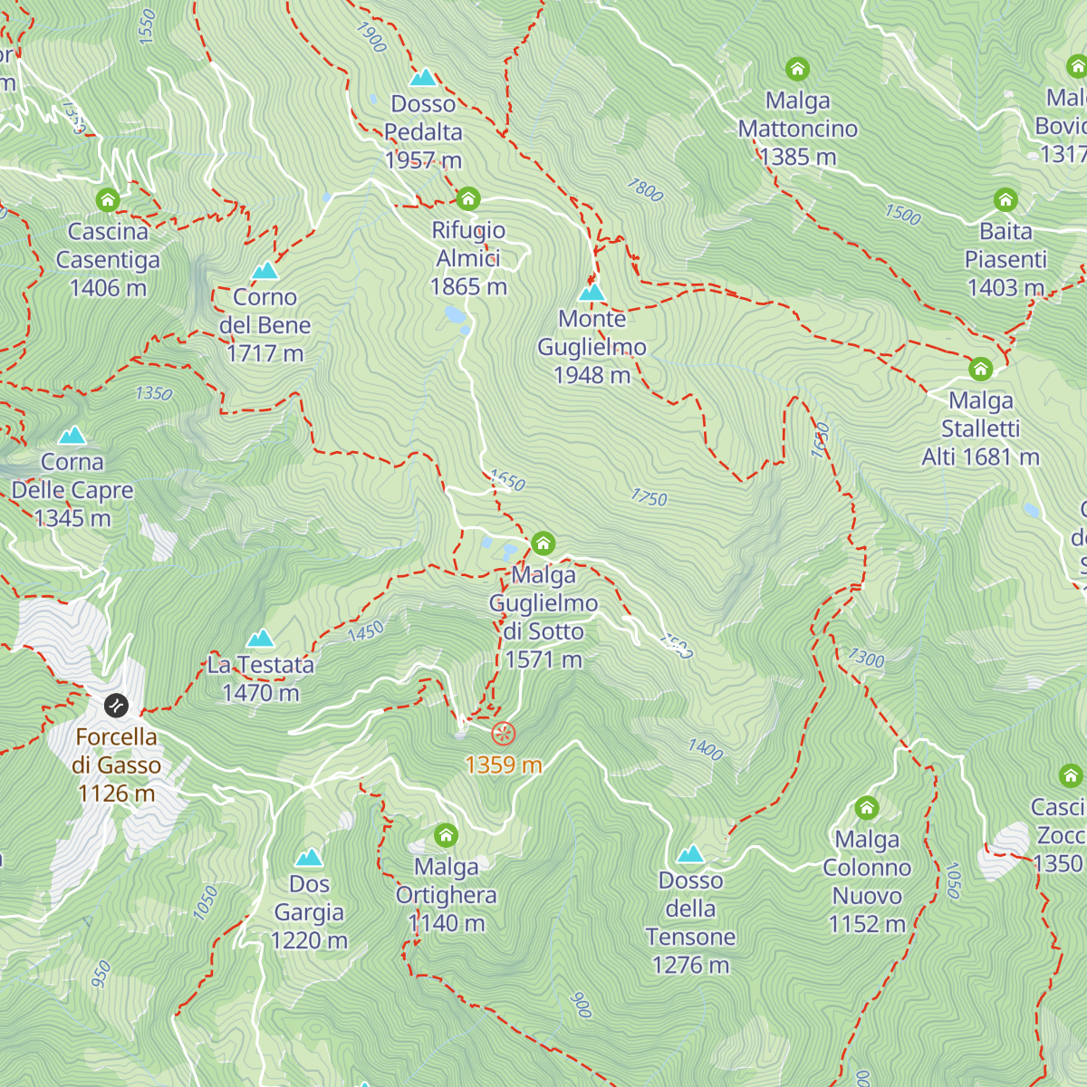 Malga Guglielmo di Sotto map