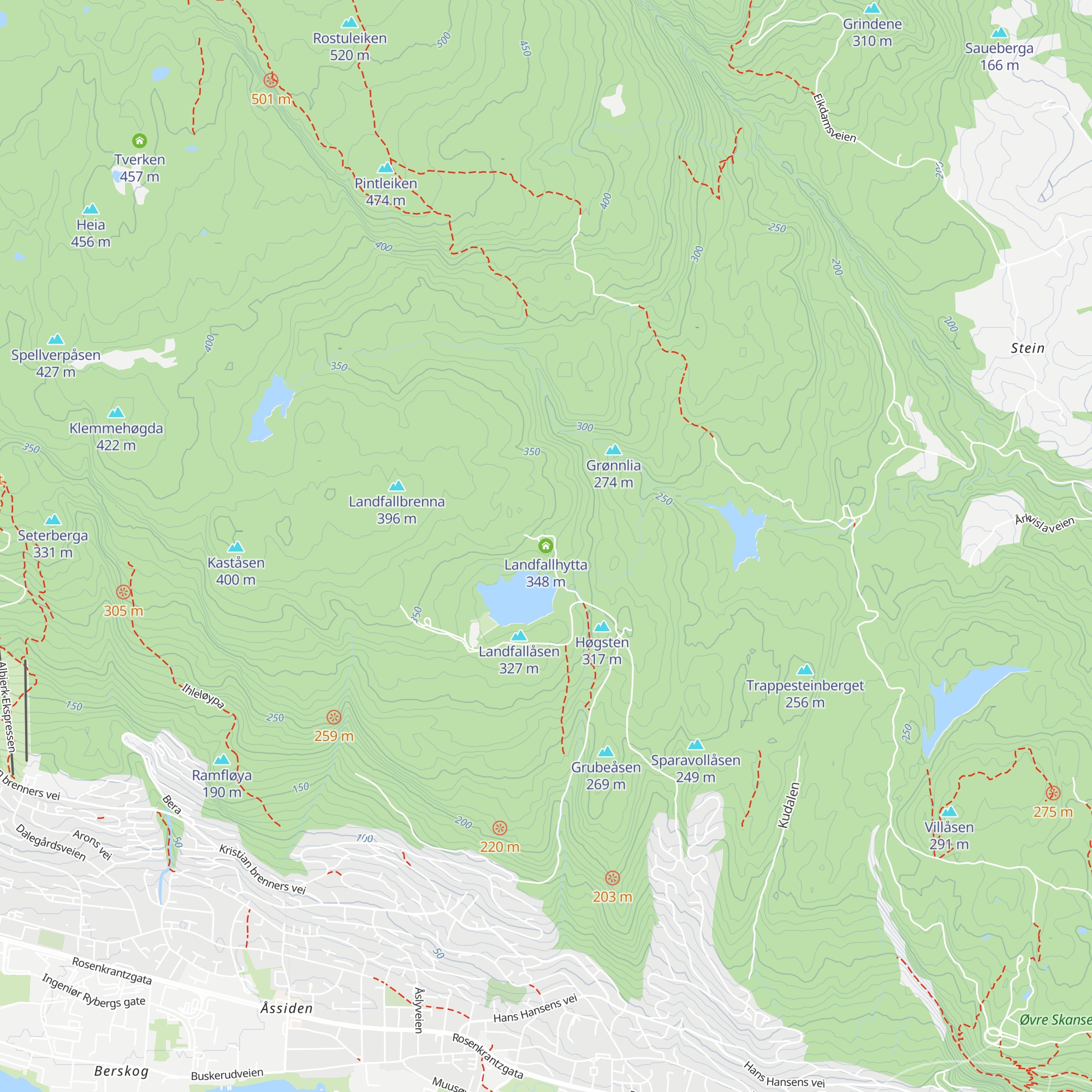 Landfallhytta map