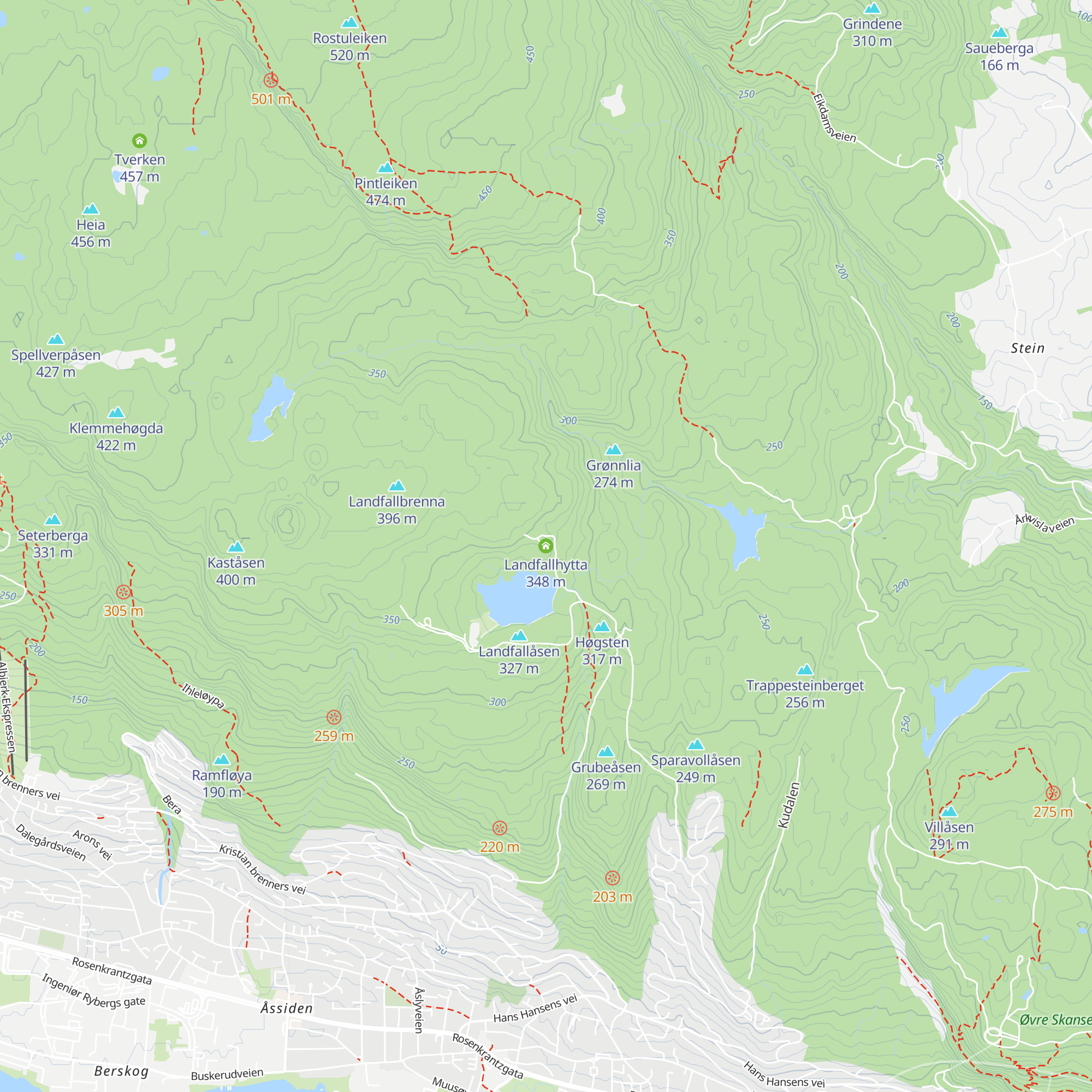 Landfallhytta map