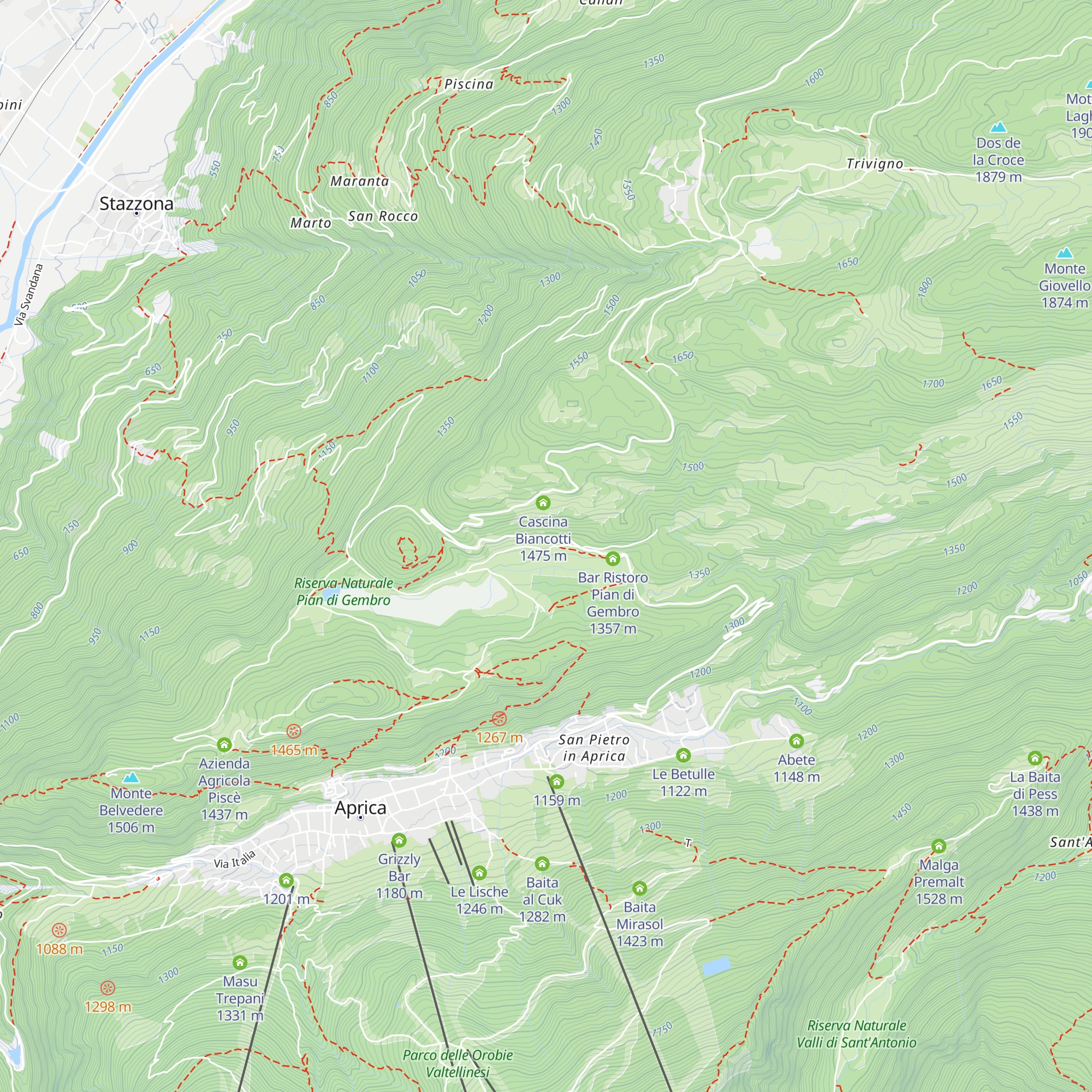 Ca Giuliana map