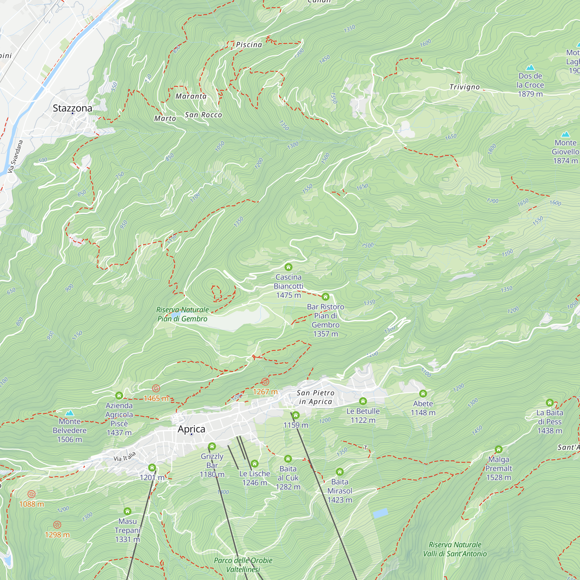 Ca Giuliana map