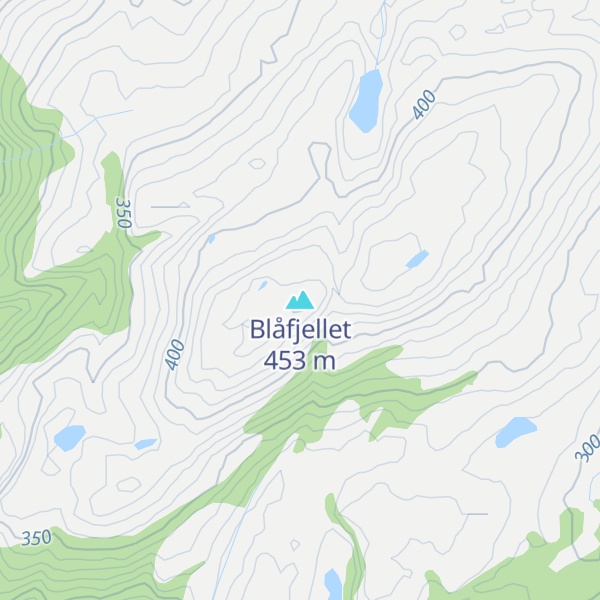 Map of Blåfjellet