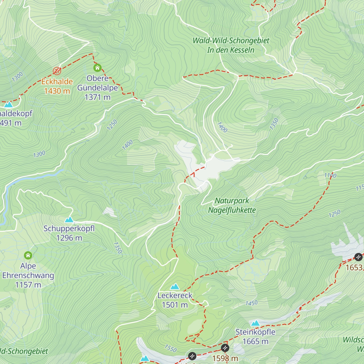 Mittelbergalpe map