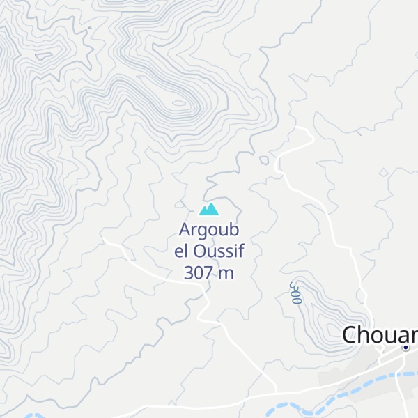 Map of Argoub el Oussif