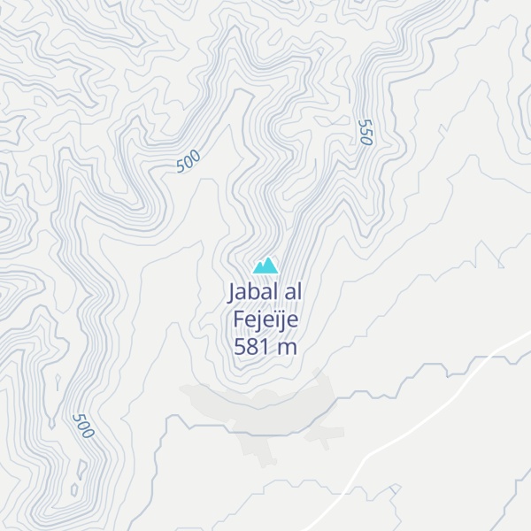 Map of Jabal al Fejeïje