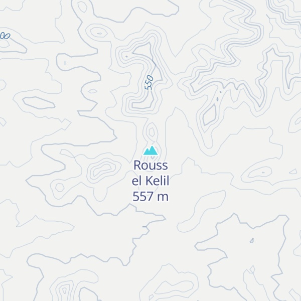 Map of Rouss el Kelil