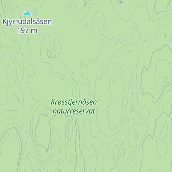 Map of Krøsstjønnåsen