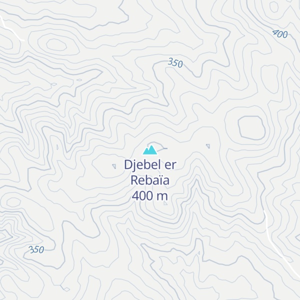 Map of Djebel er Rebaïa