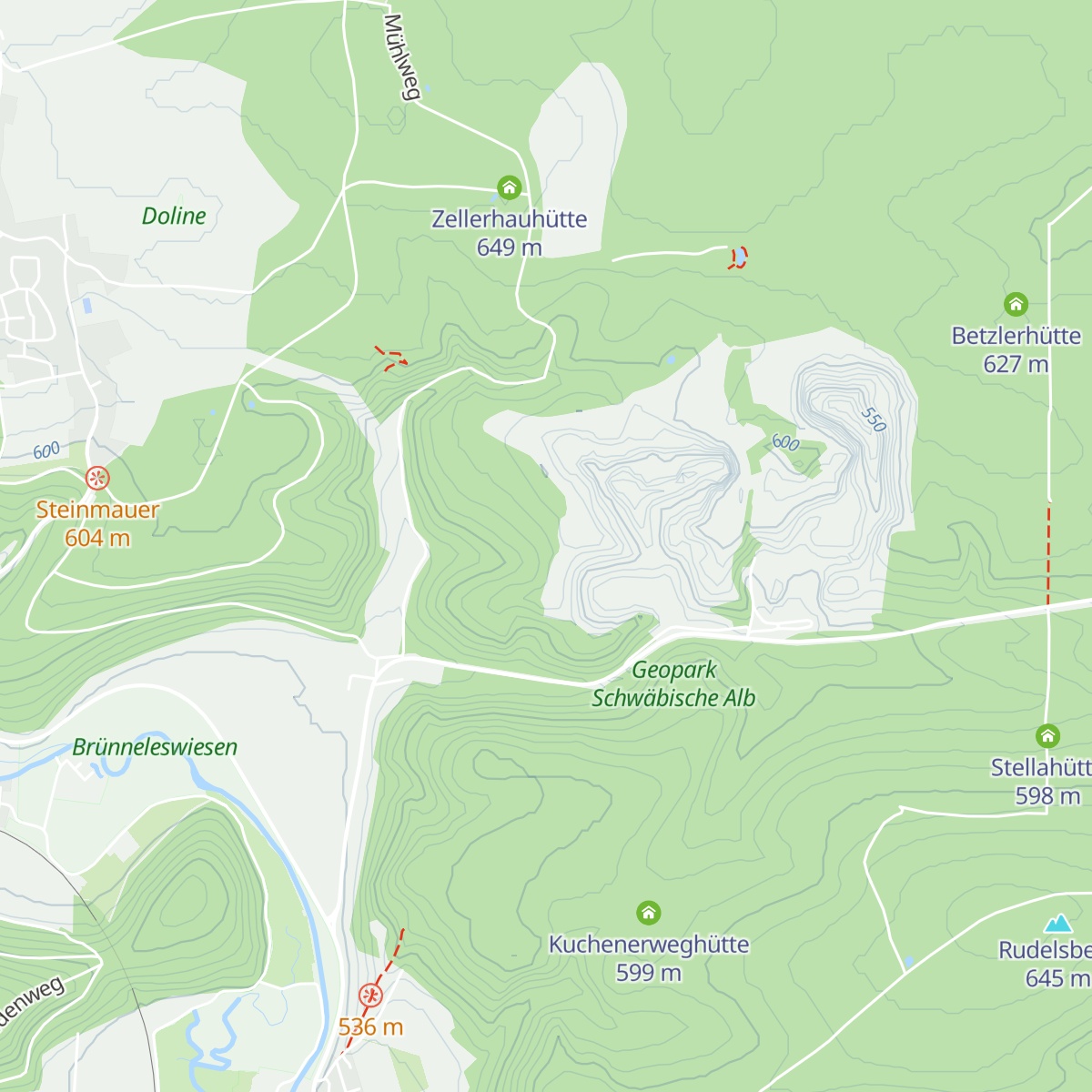 Benzhütte map