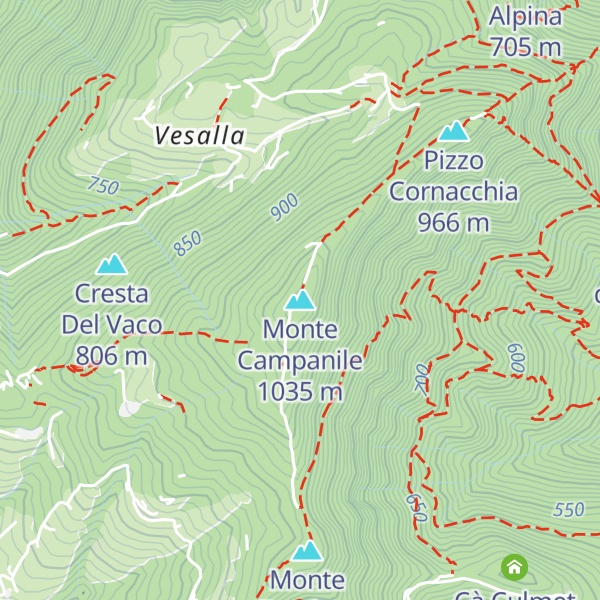 Map of Monte Campanile