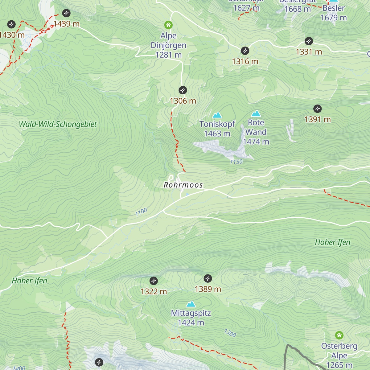 Berggasthaus Rohrmoos map