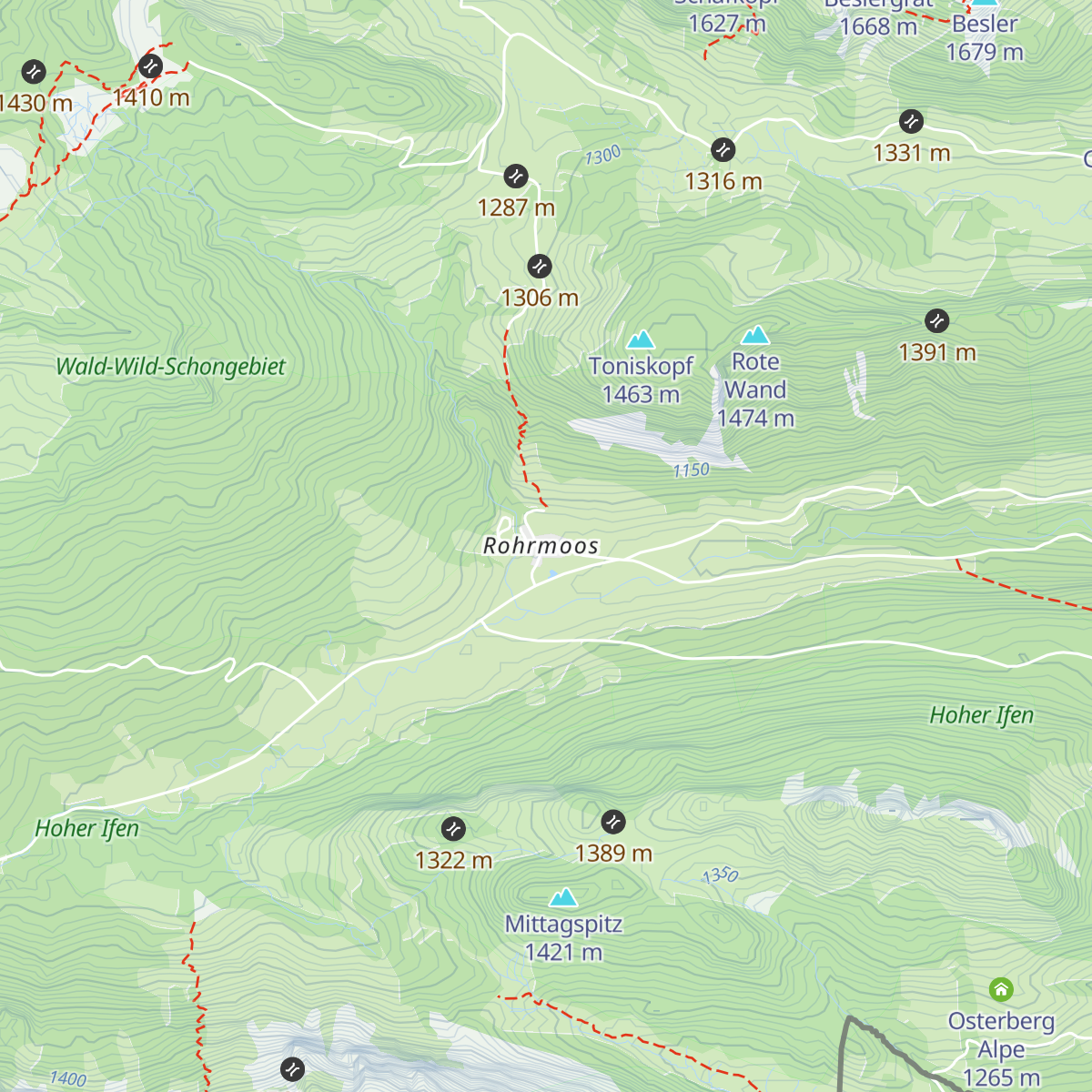 Berggasthaus Rohrmoos map