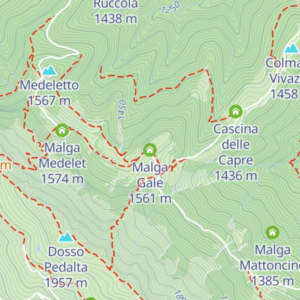 Map of Malga Gale