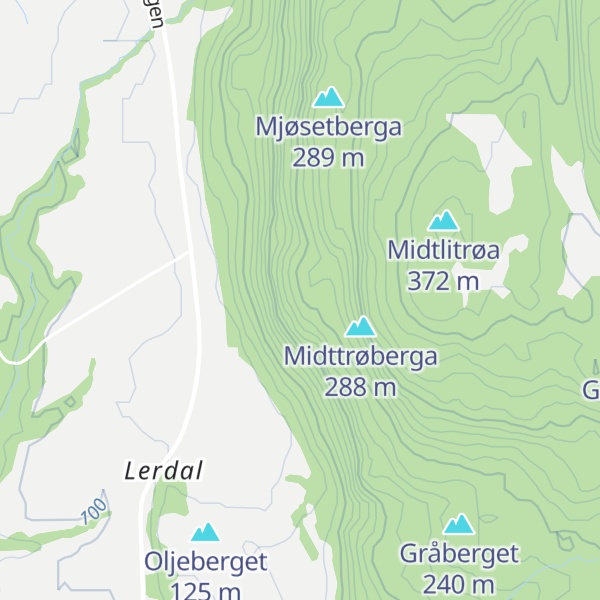 Map of Graslaukberget