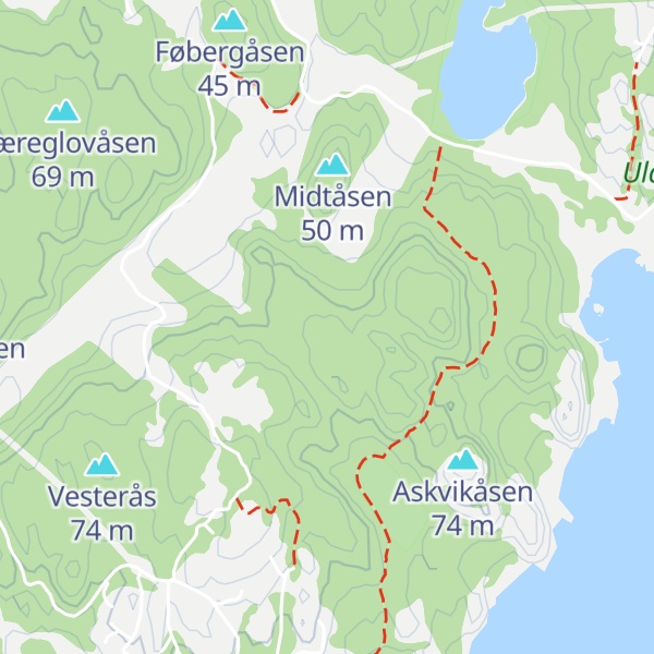 Map of Slåssbergkollen