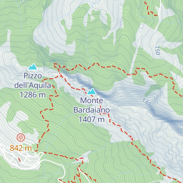 Map of Monte Bardaiano