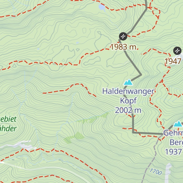 Map of Obere Hirschgehrenalpe