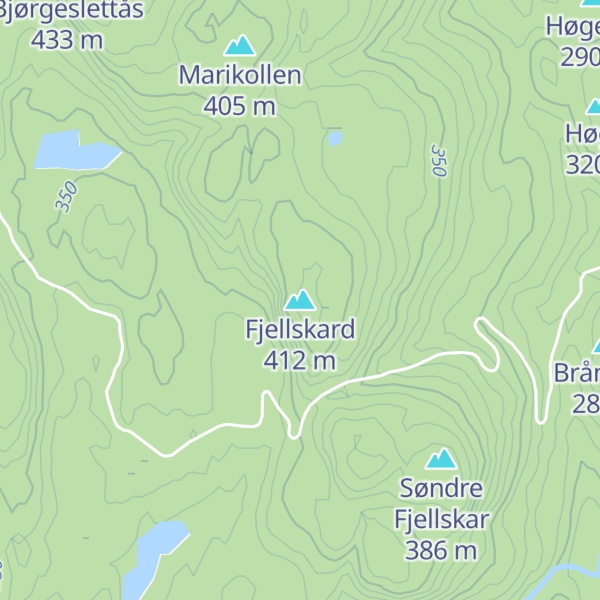 Map of Fjellskard