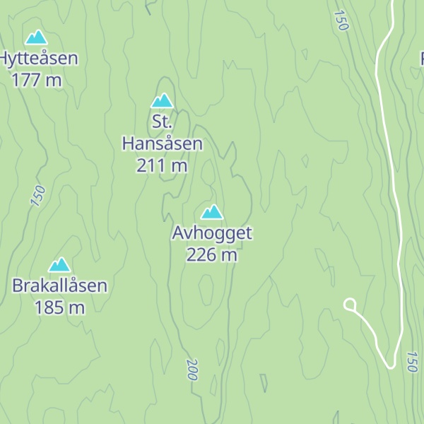 Map of Avhogget