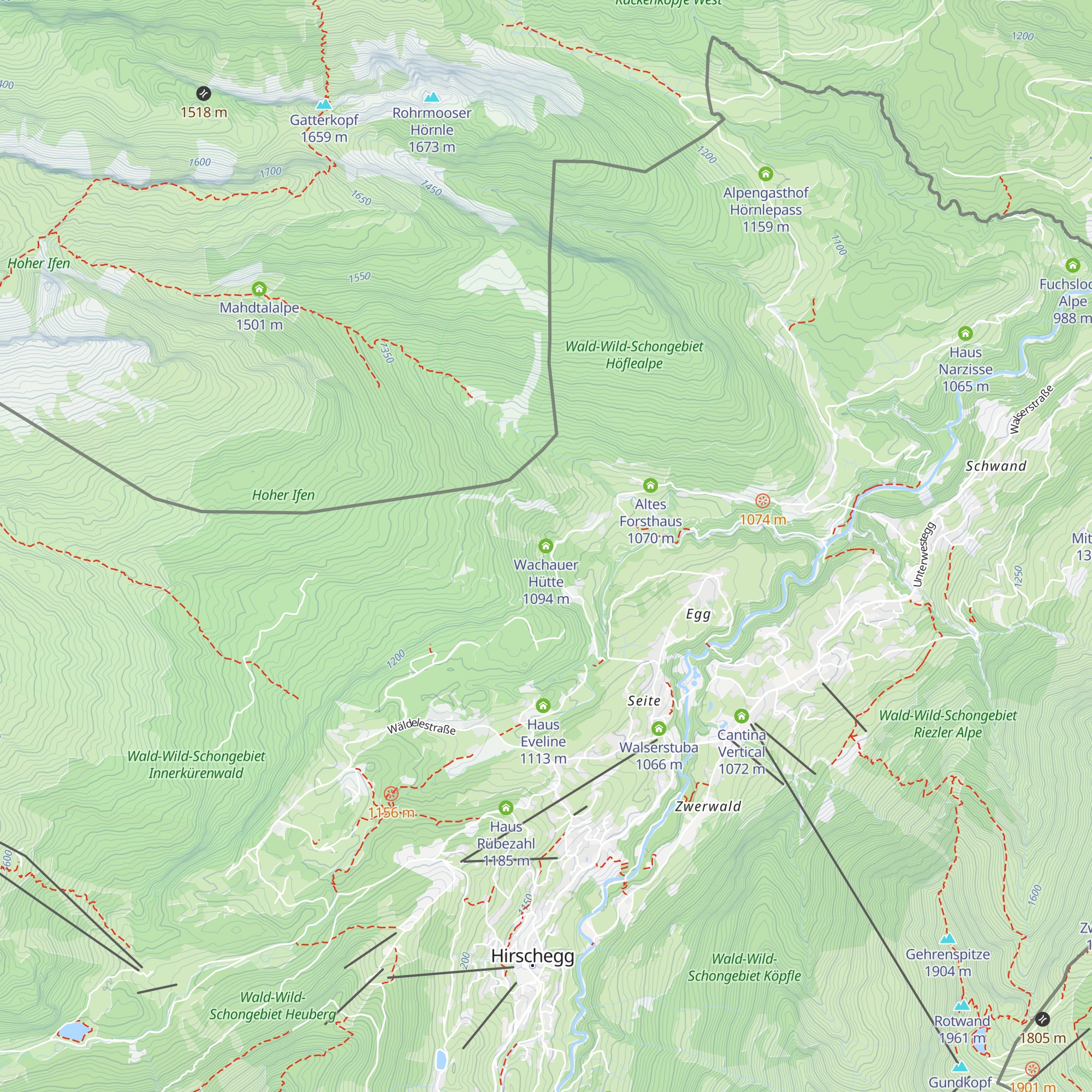 Wachauer Hütte map