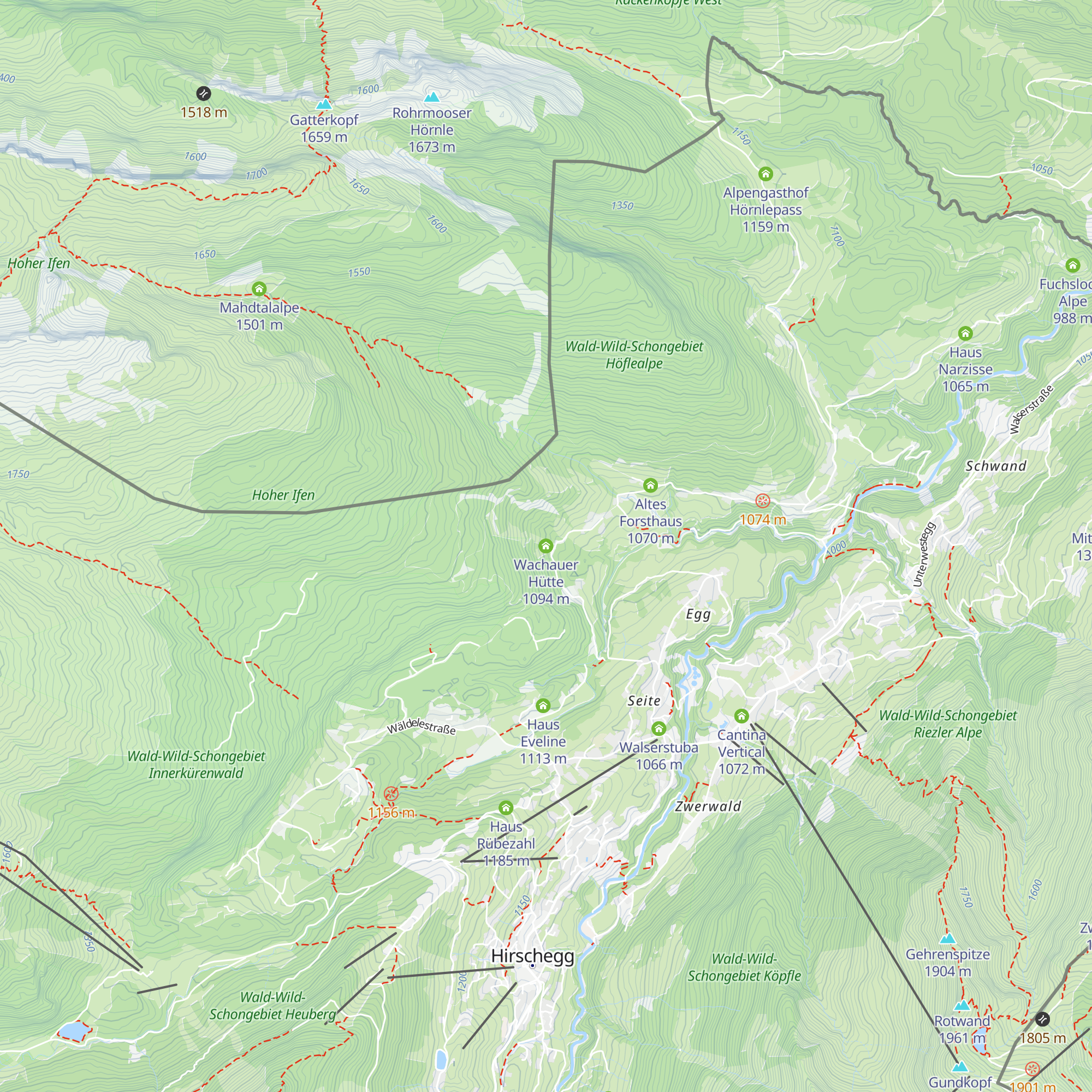 Wachauer Hütte map