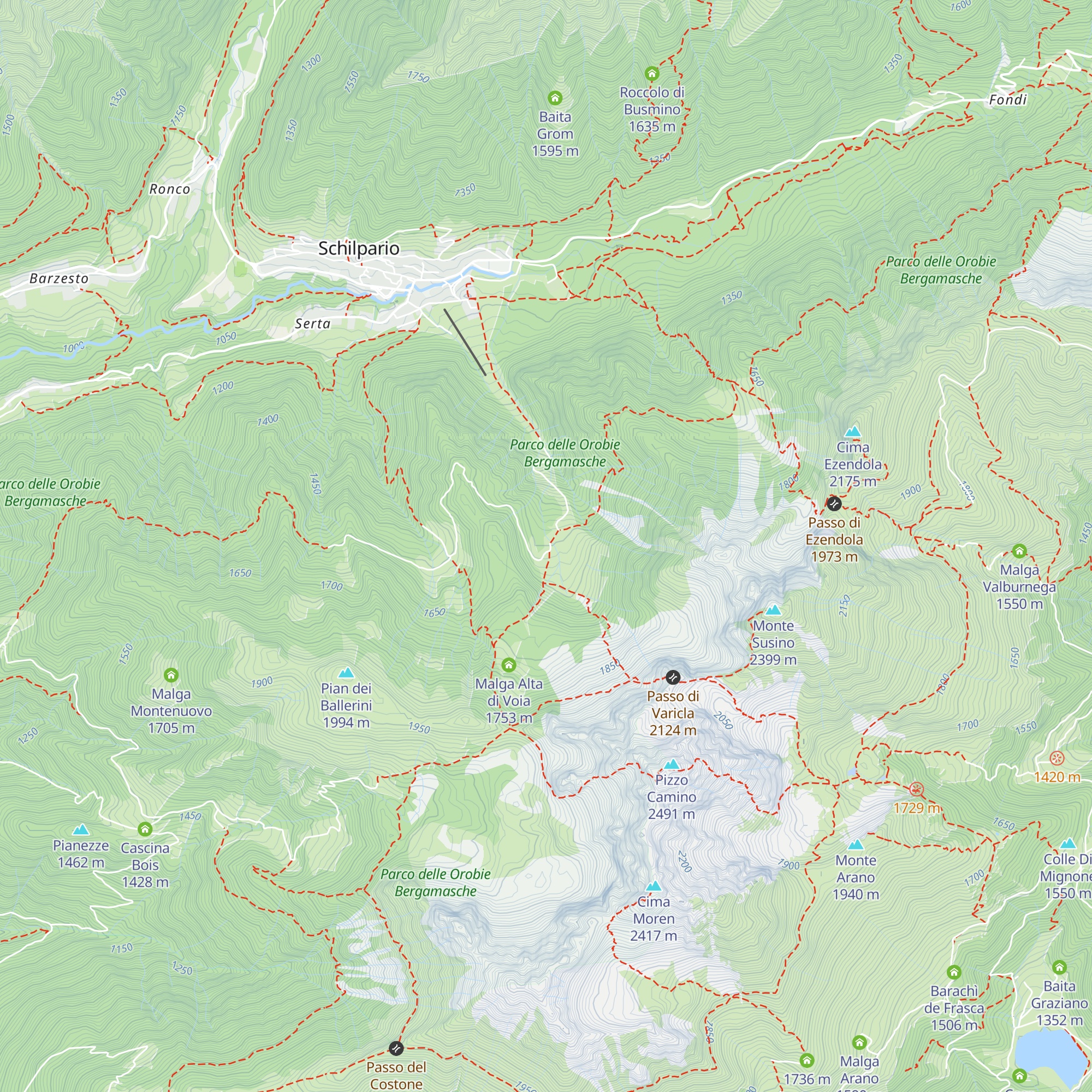 Malga Epolo map