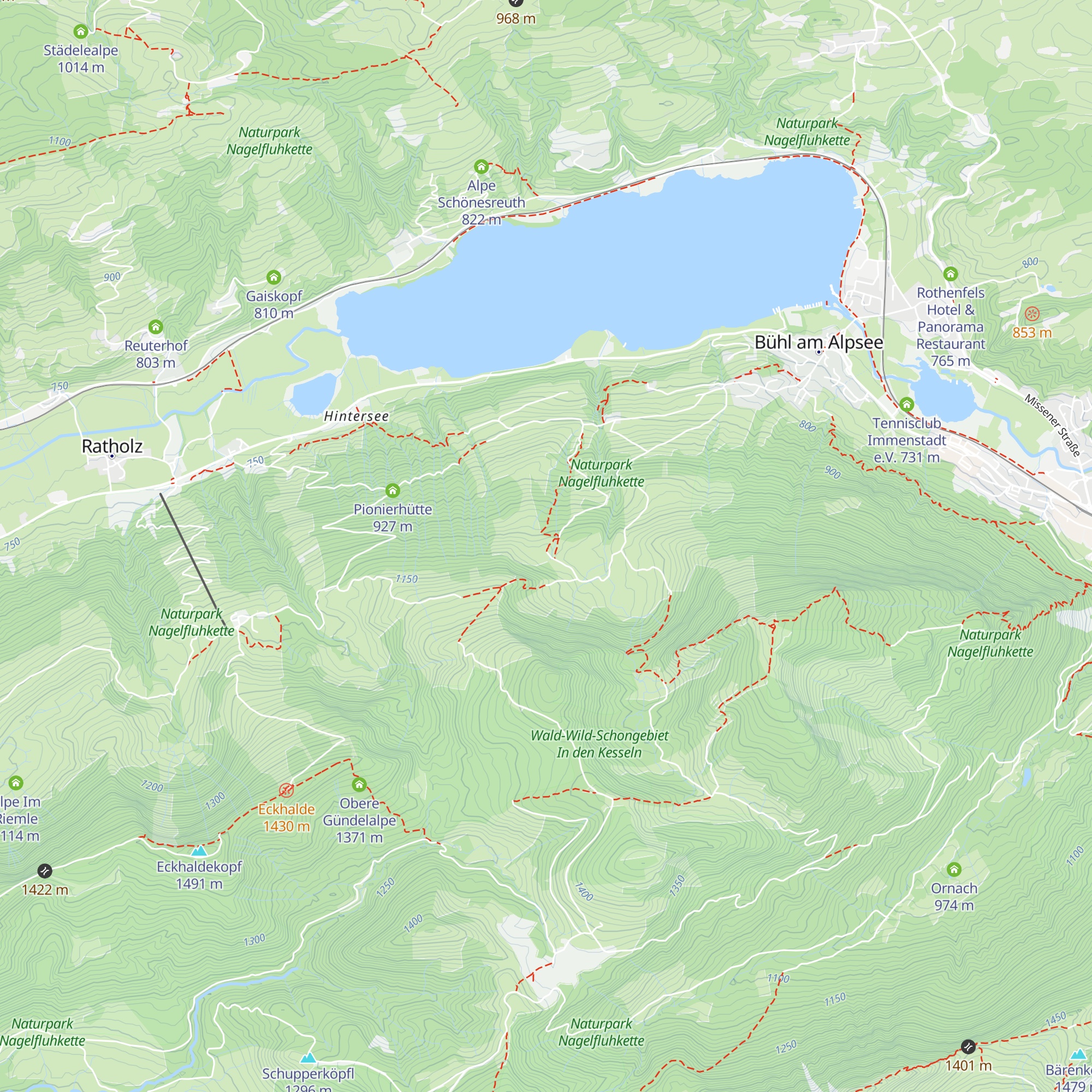 Gschwenderbergalpe map