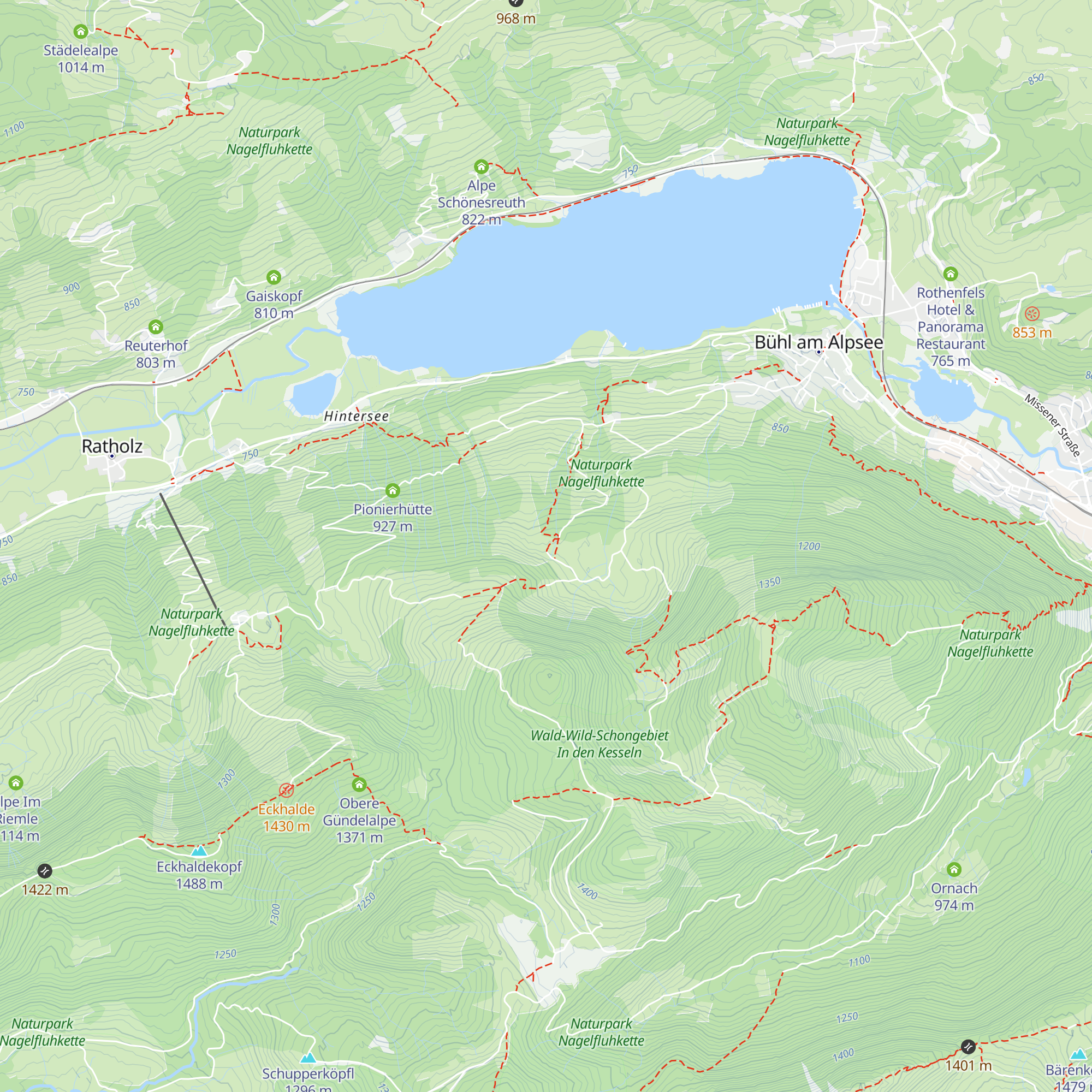 Gschwenderbergalpe map