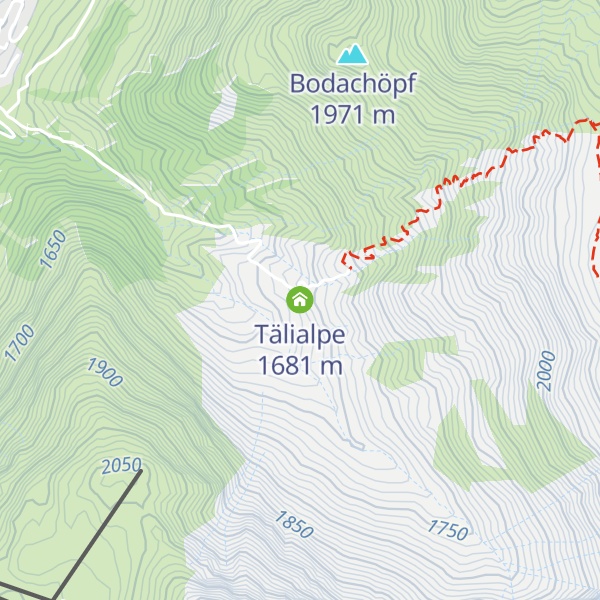 Map of Tälialpe