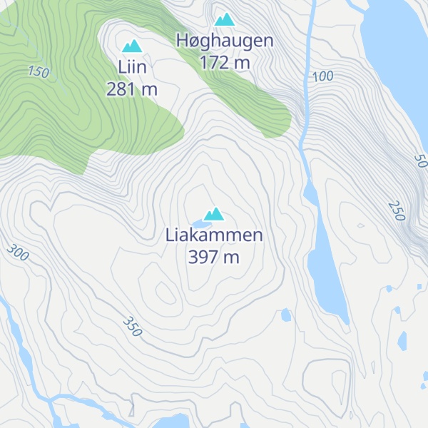Map of Liakammen