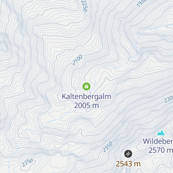 Map of Kaltenbergalm