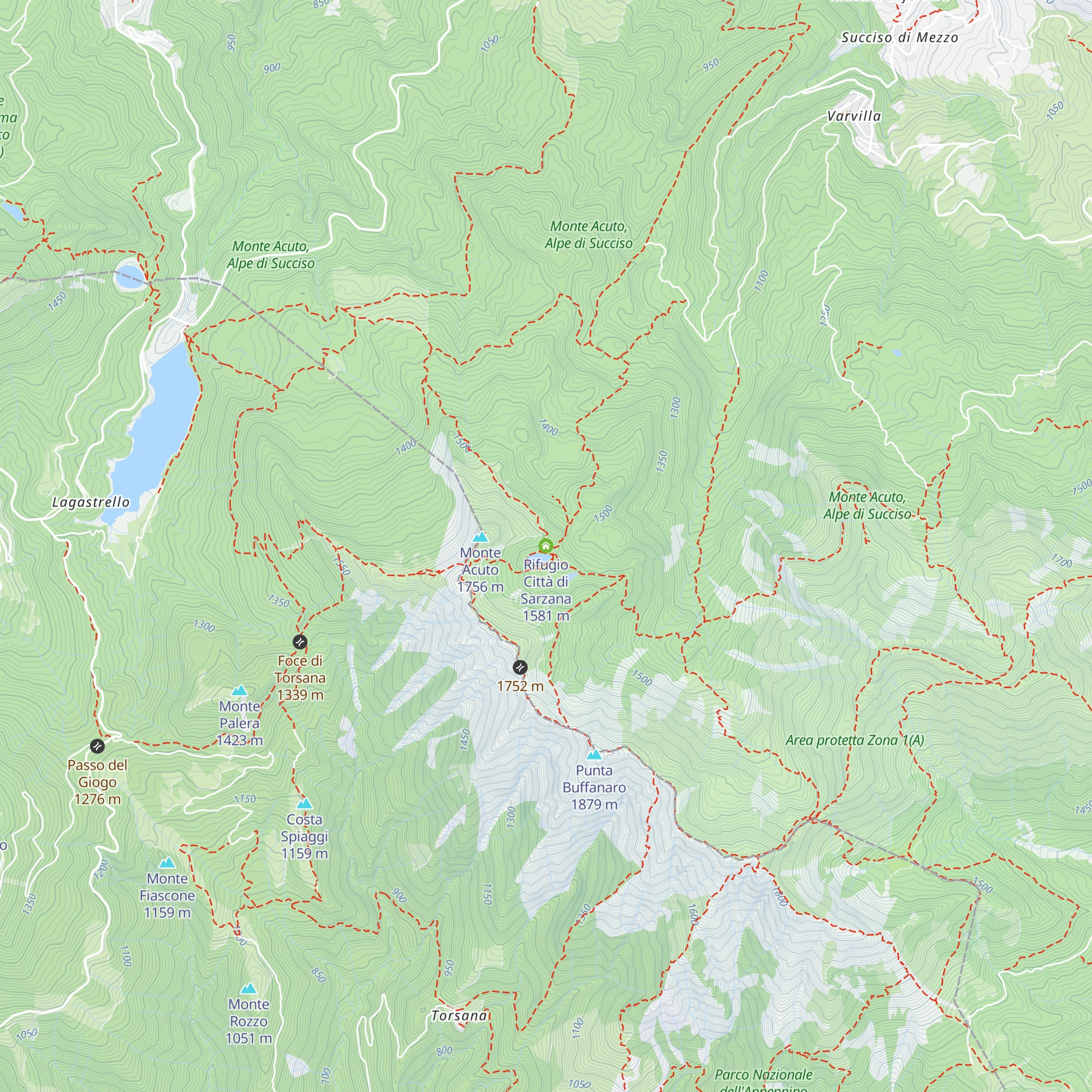 Rifugio Città di Sarzana map