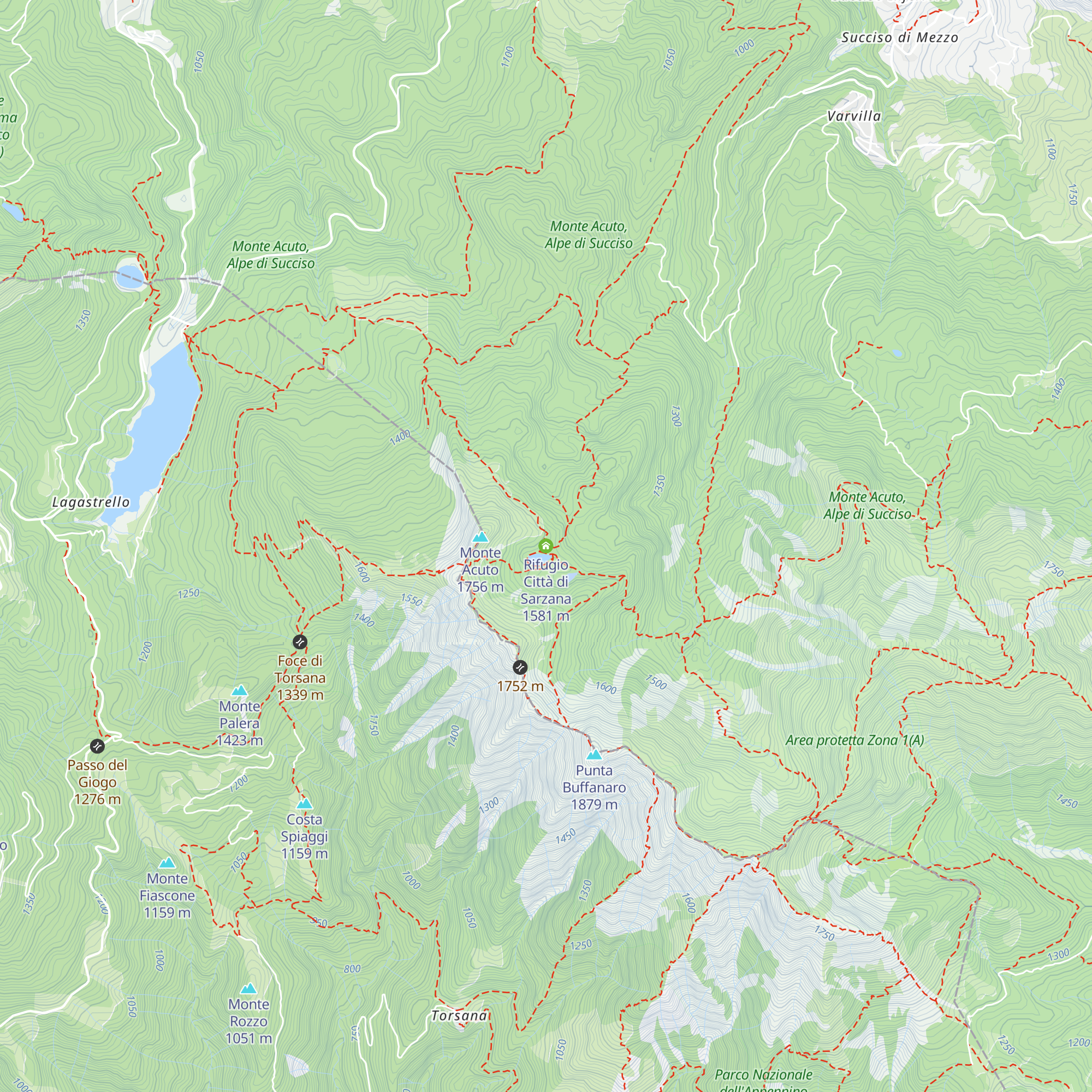 Rifugio Città di Sarzana map
