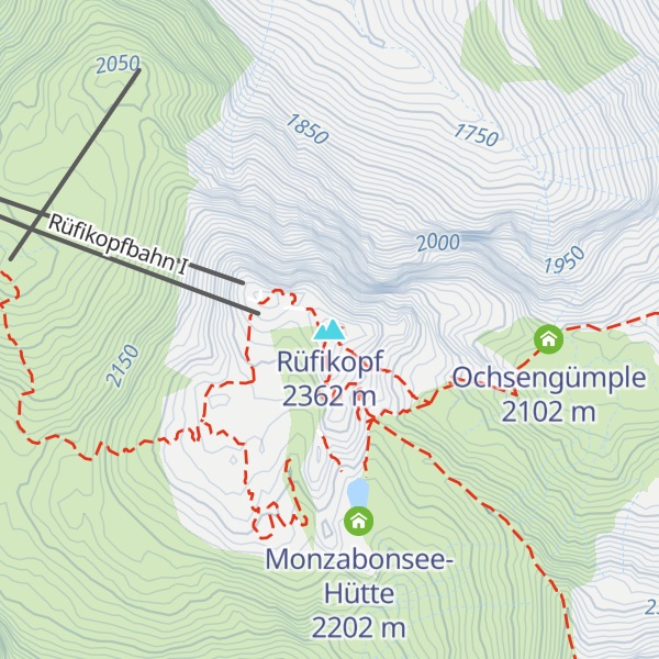 Map of Rüfikopf
