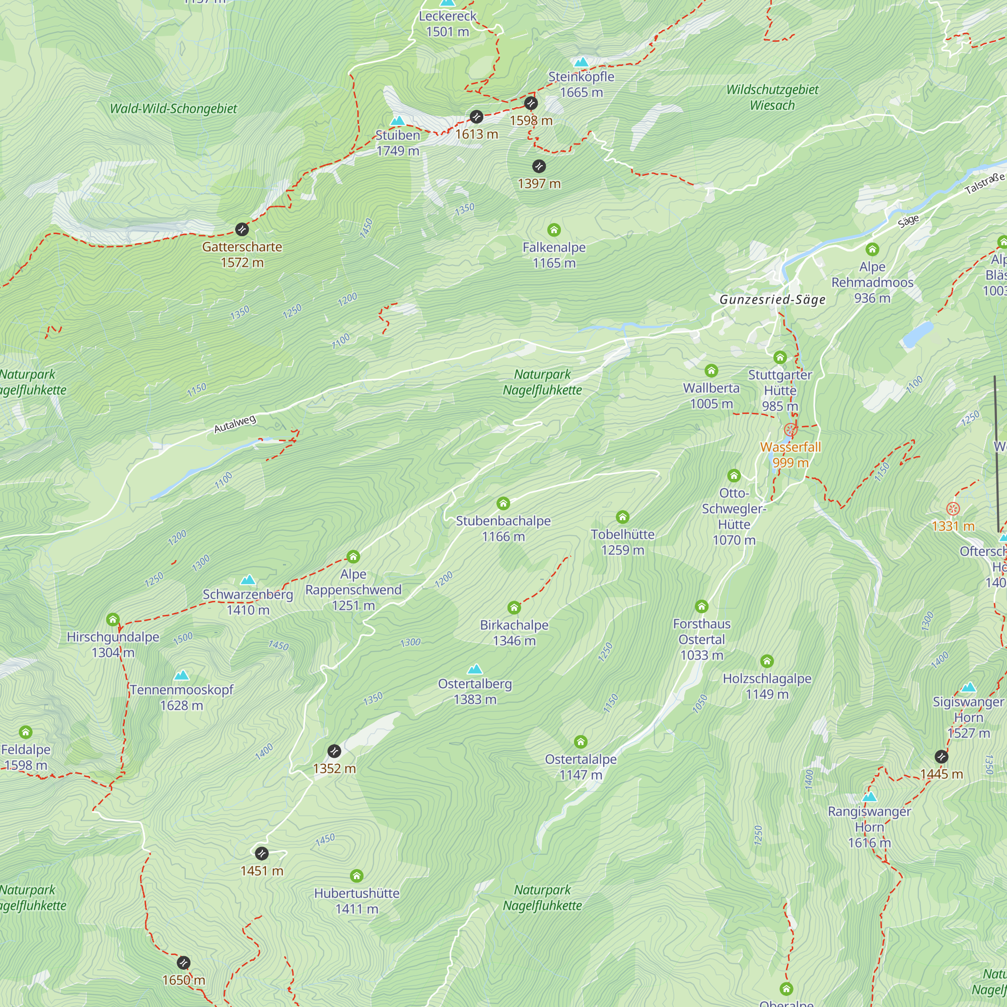 Stubenbachalpe map