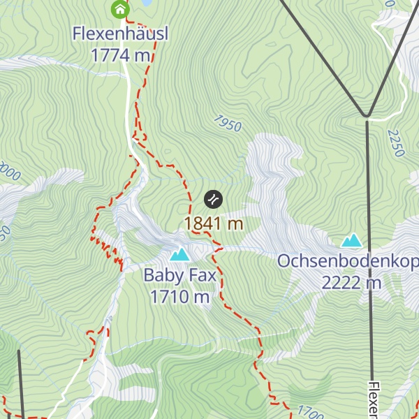 Map of Flexenkopf