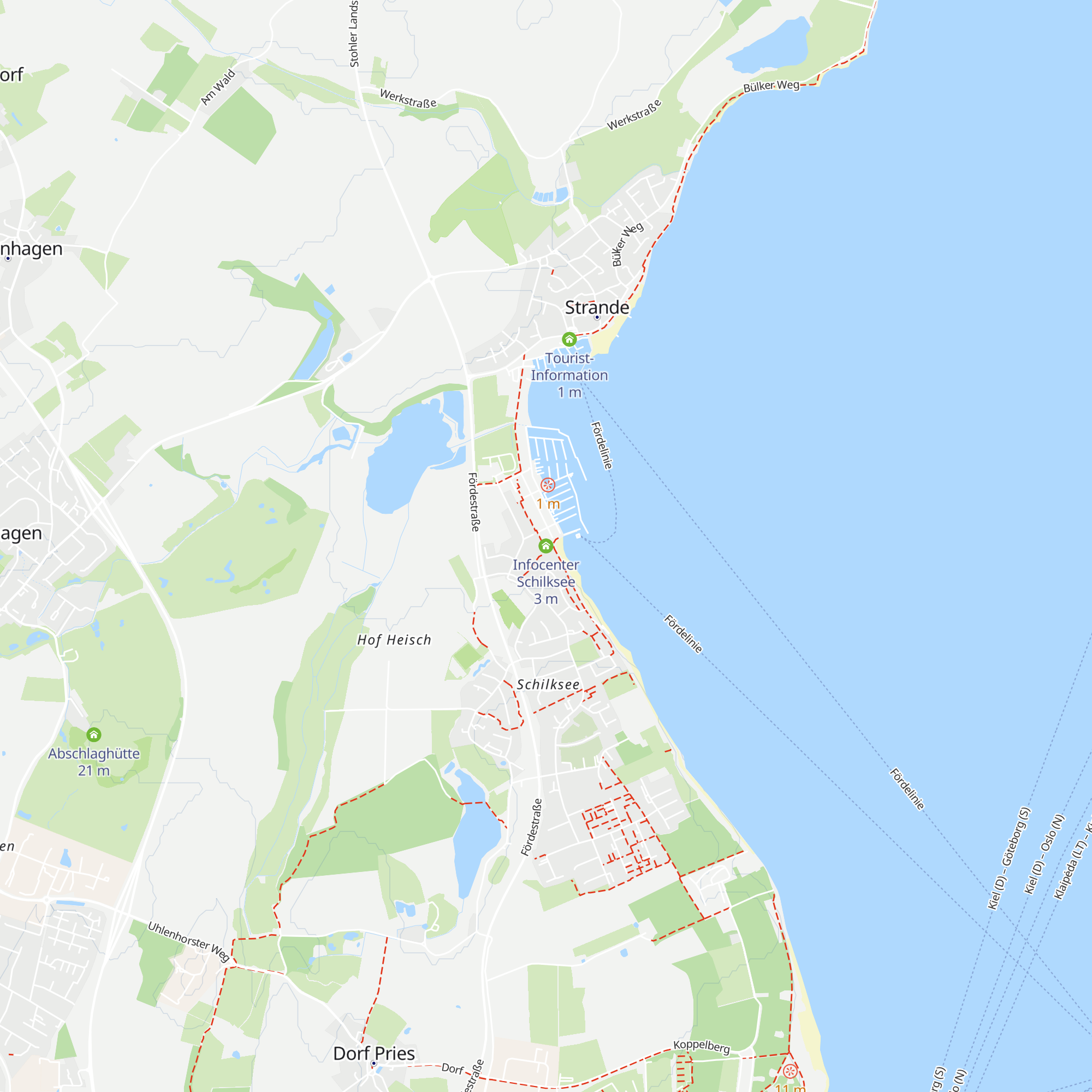 Infocenter Schilksee map
