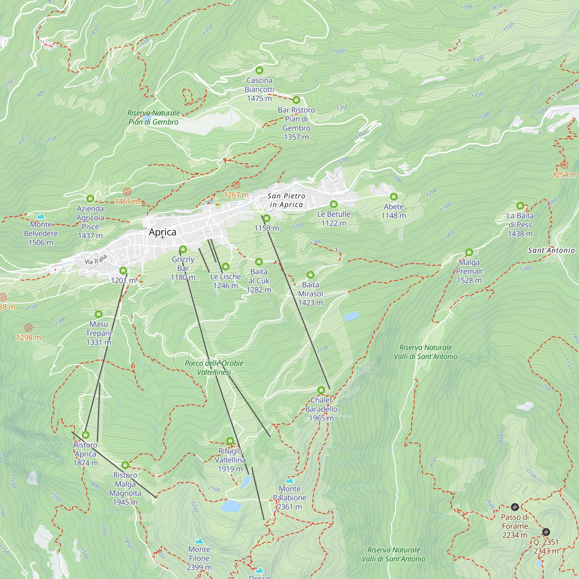 Baita Picia map