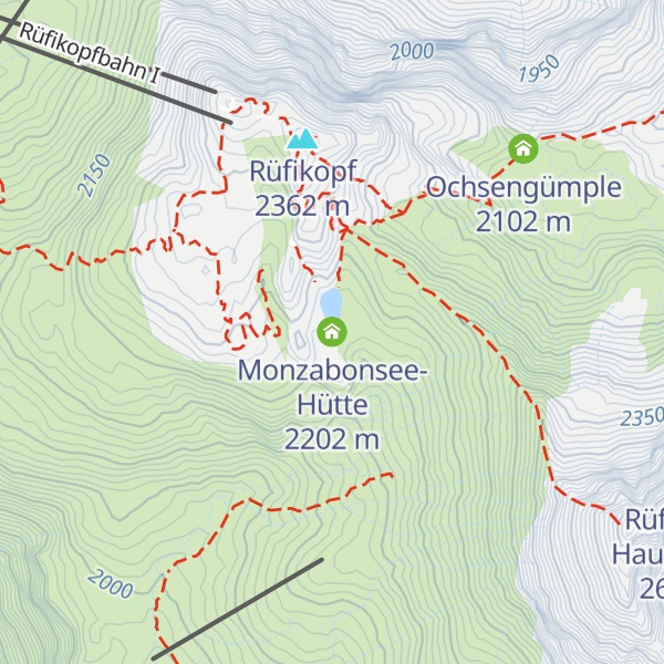 Map of Monzabonsee-Hütte