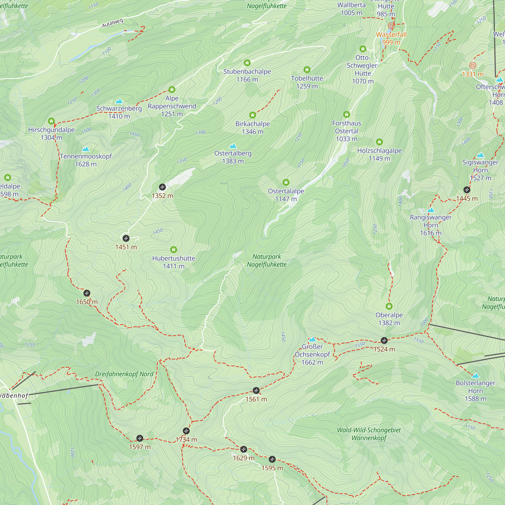 Grafenälpehütte map