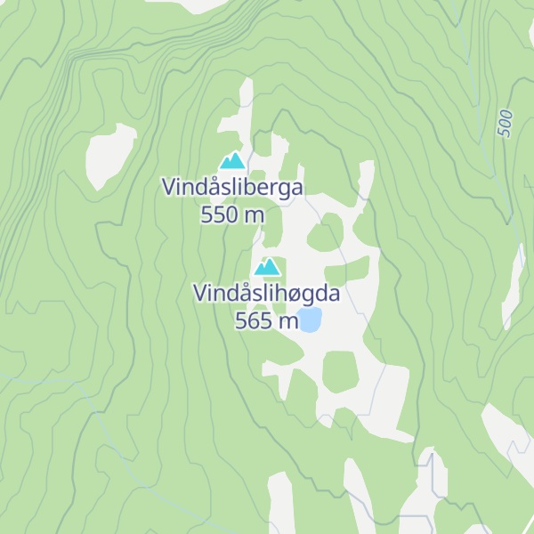 Map of Vindåslihøgda