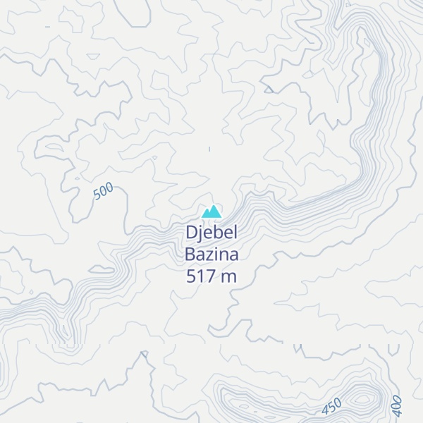 Map of Djebel Bazina