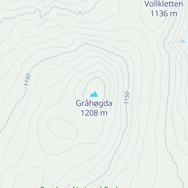 Map of Gråhøgda