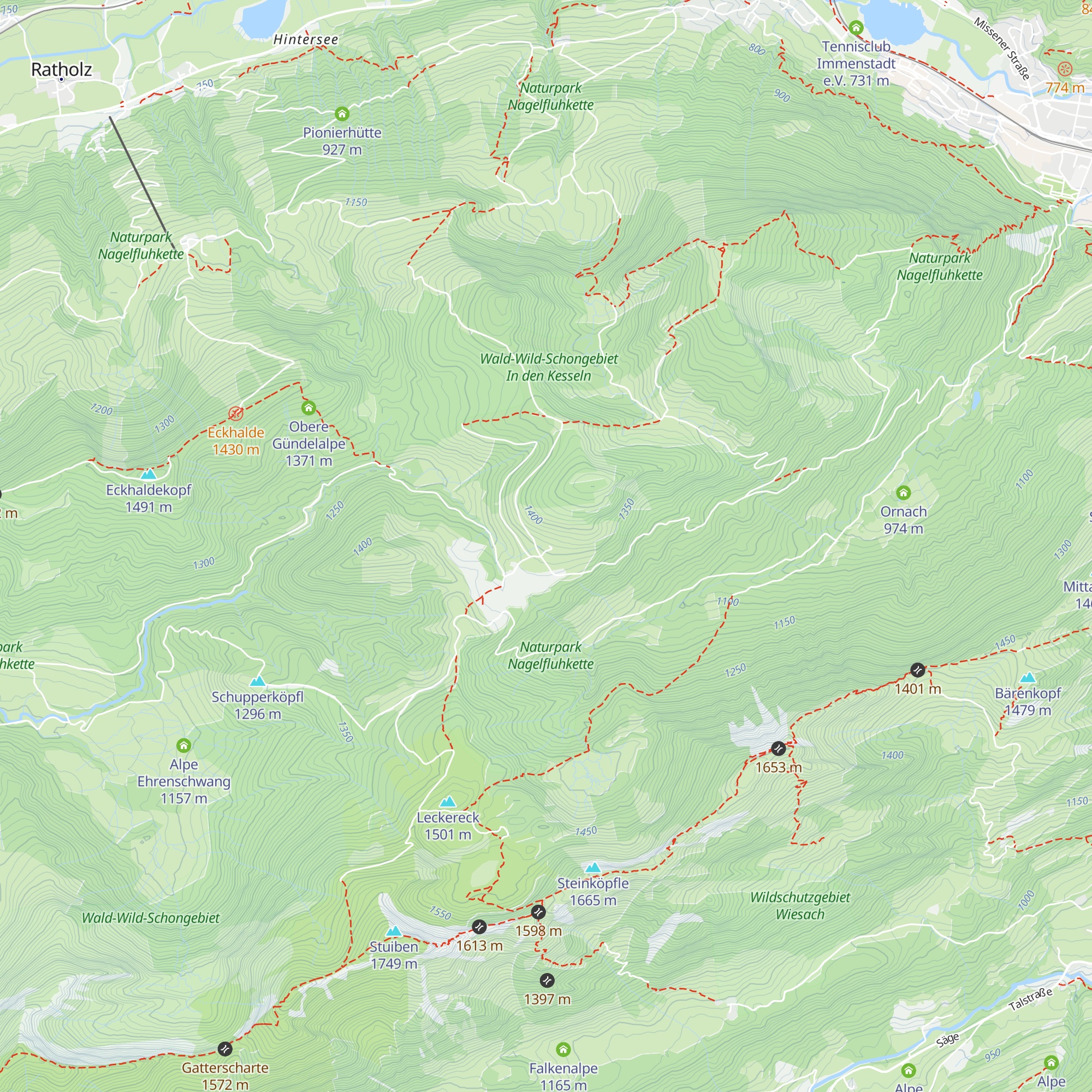 Seifenmoosalpe map
