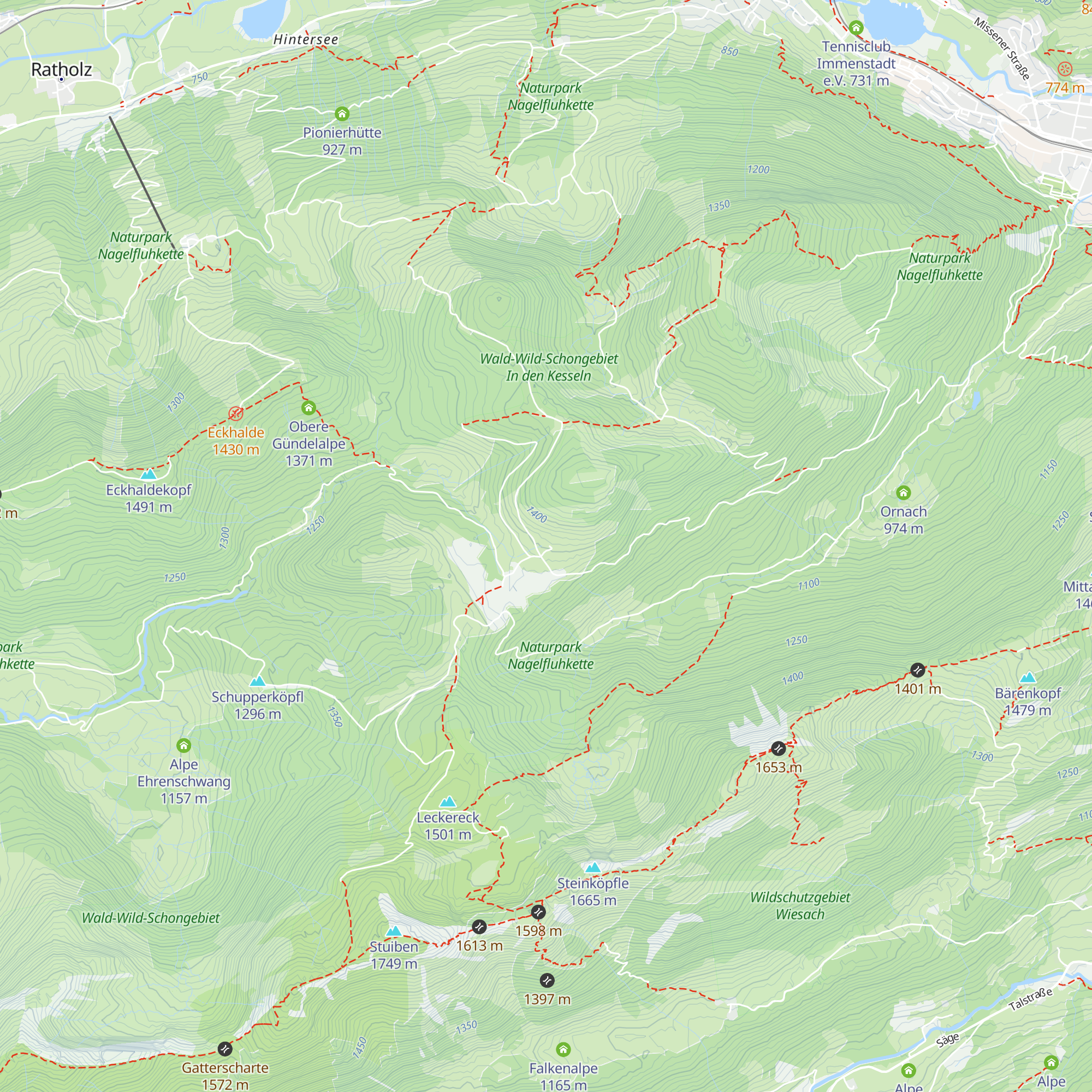 Seifenmoosalpe map