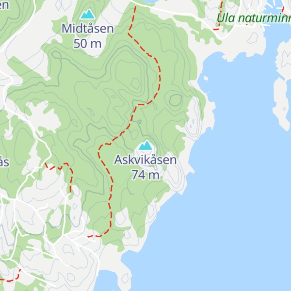 Map of Askvikåsen