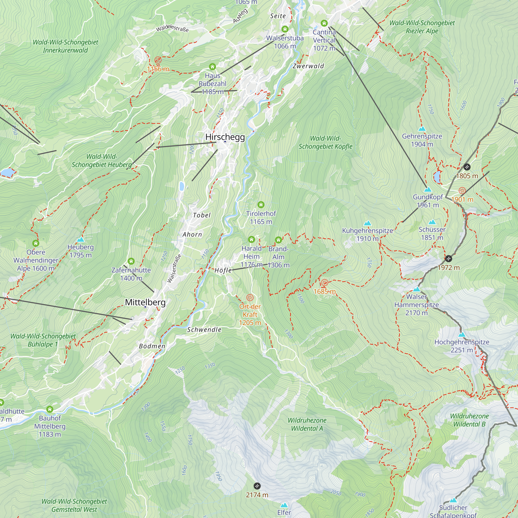 Wildentalhütte map