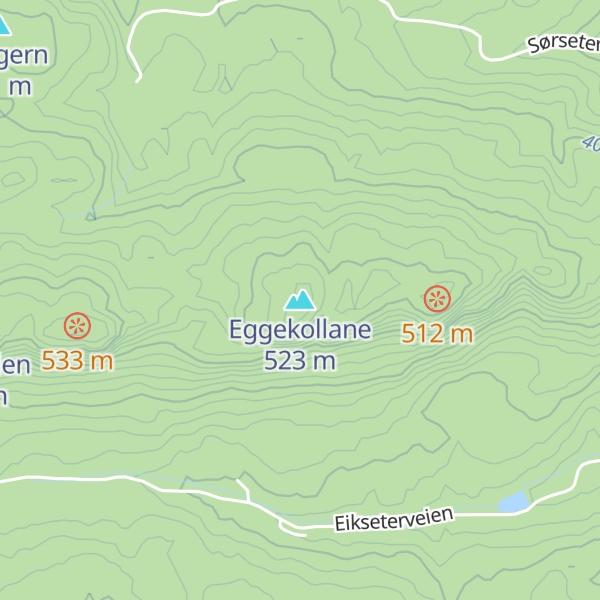 Map of Eggekollane