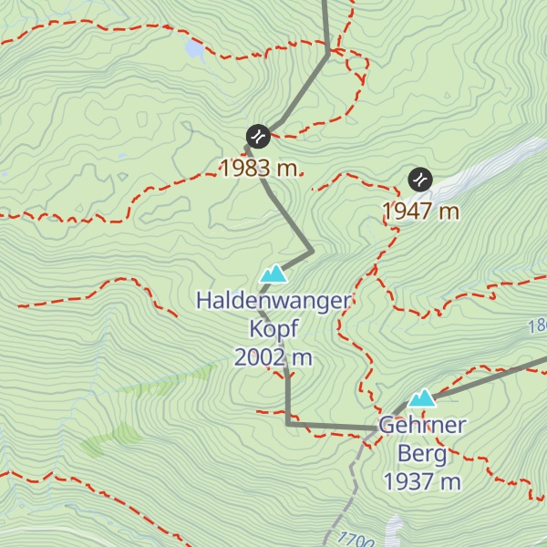 Map of Haldenwanger Kopf